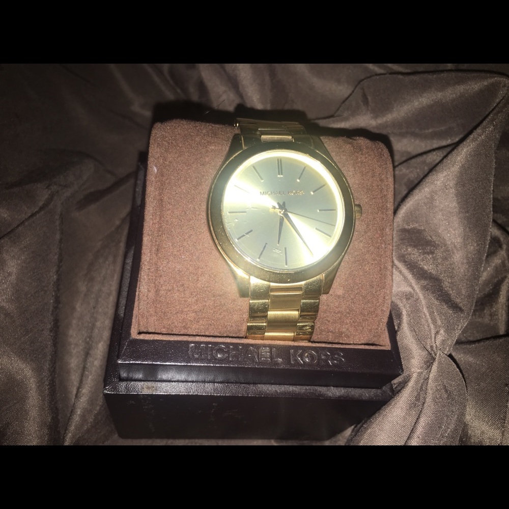 michael kors watch gold unisex MK-3179